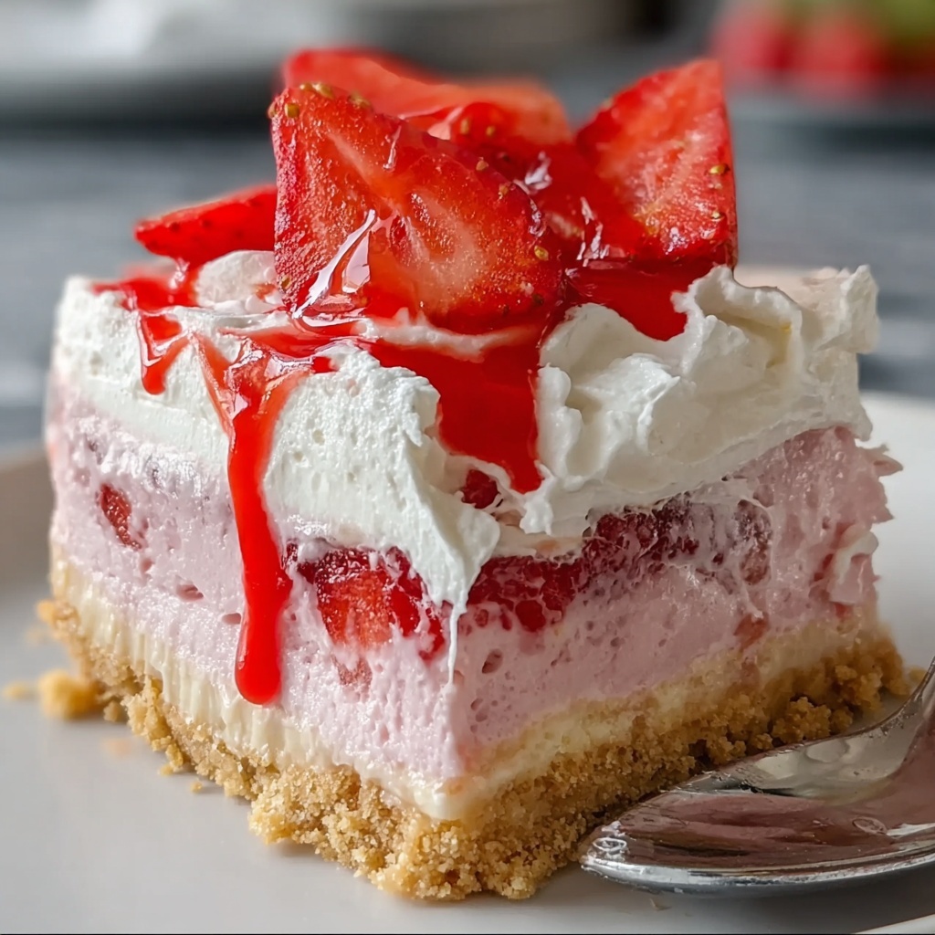 Tropical Strawberry Split Cake Recipe - Recipe Image