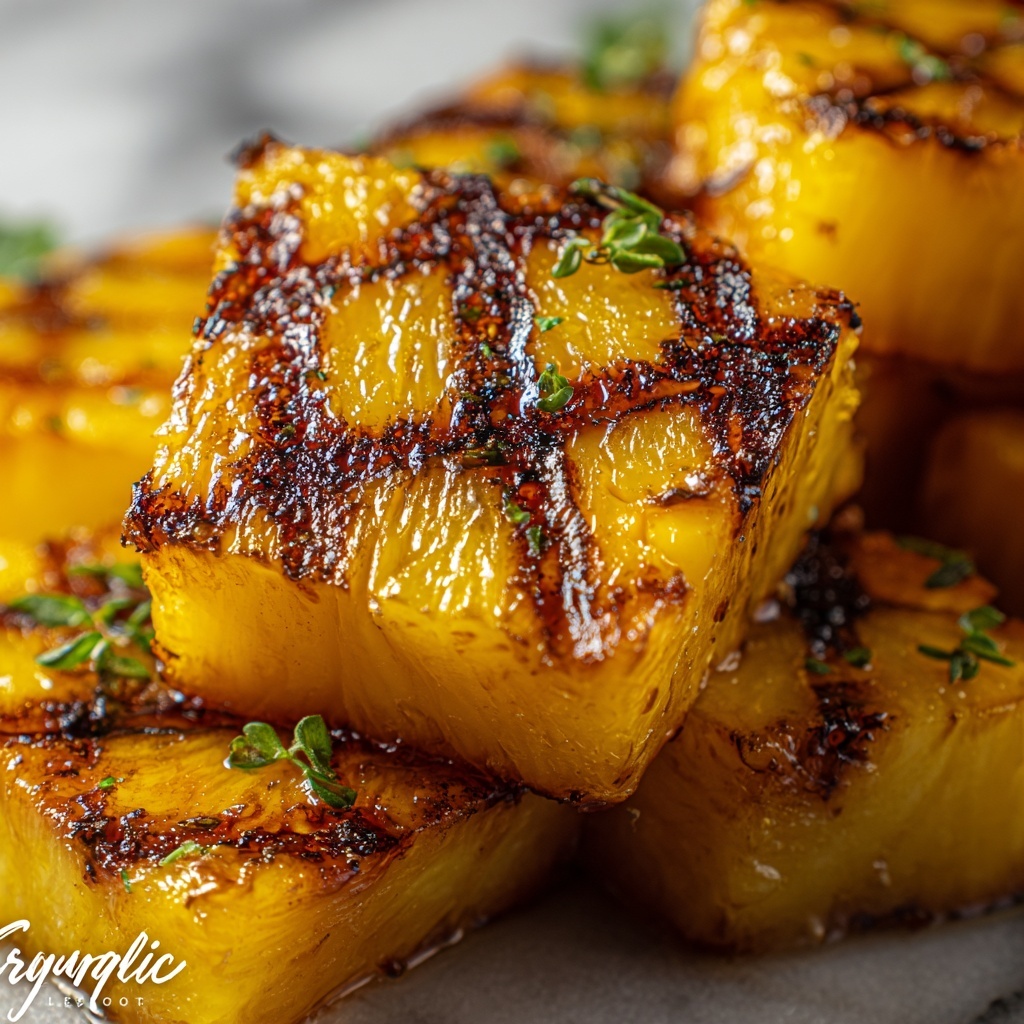 Grilled Pineapple: A Sweet and Smoky Tropical Delight Recipe - Recipe Image