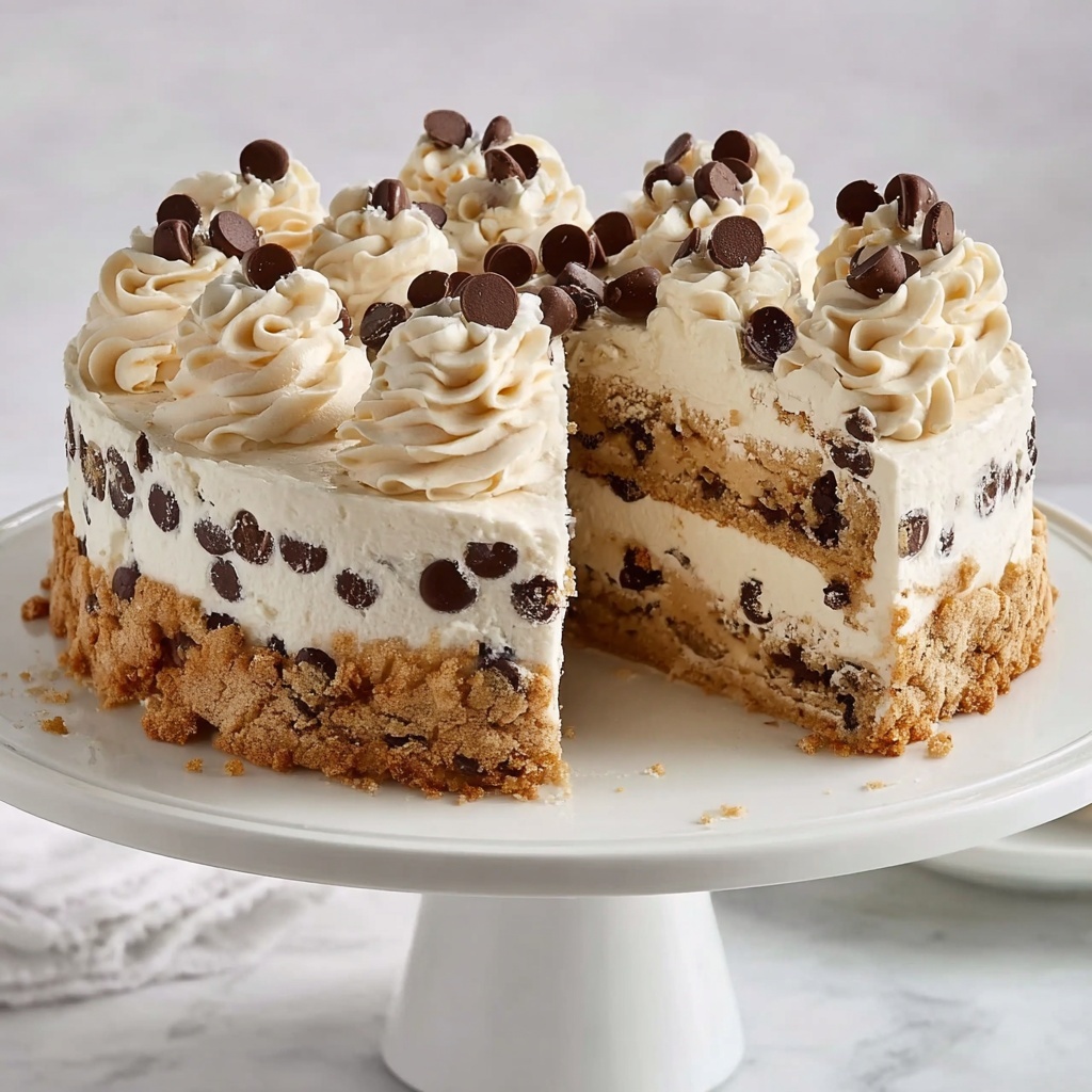 Chocolate Chip Cookie Ice Cream Cake Recipe - Recipe Image