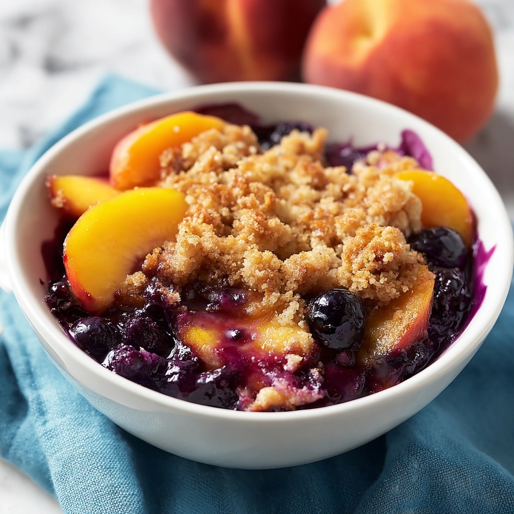 Crockpot Blueberry Peach Cobbler: An Easy and Delicious Dessert Recipe - Recipe Image