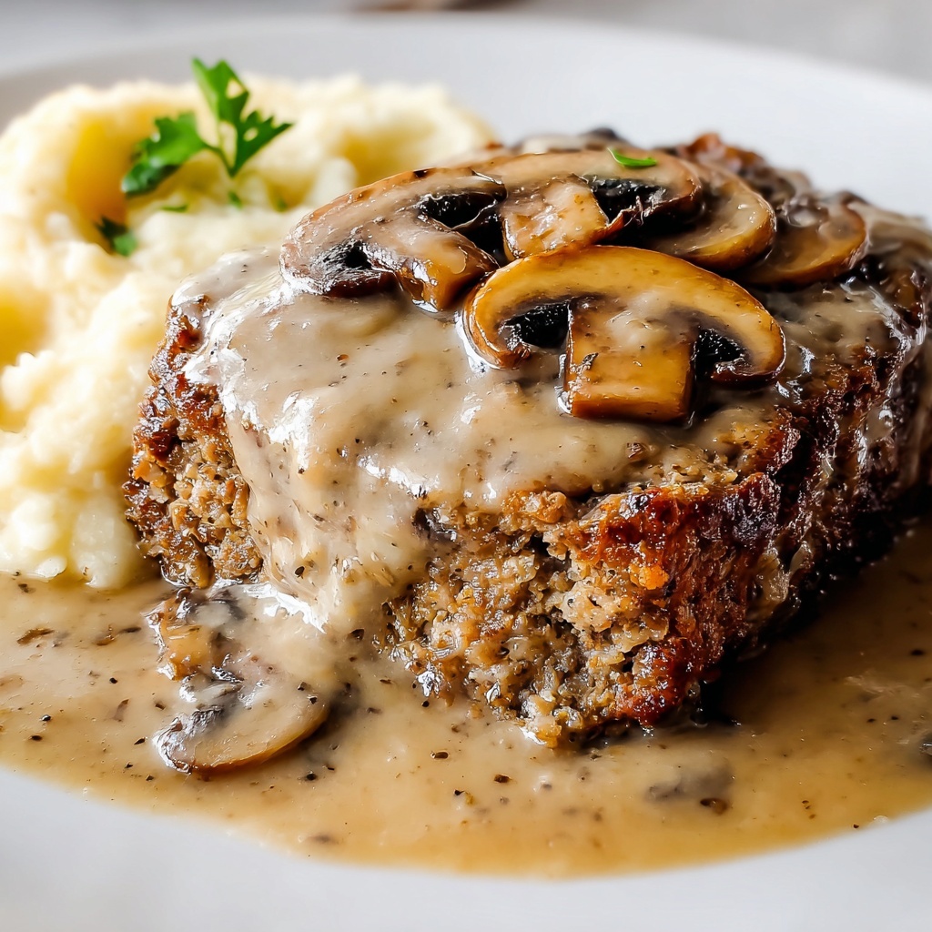 Meatloaf with Mushroom Gravy Recipe - Recipe Image