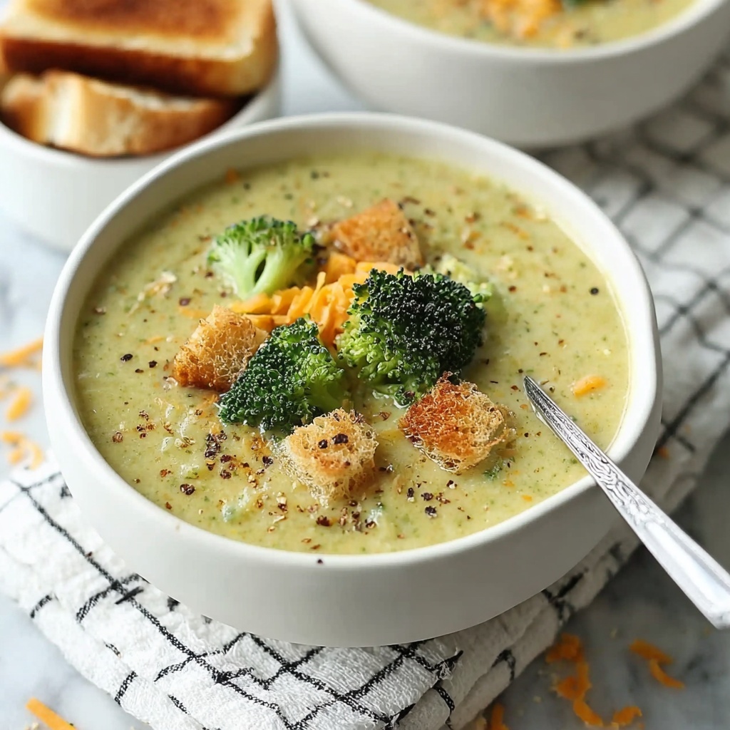 Creamy Broccoli Cheese Soup Recipe - Recipe Image