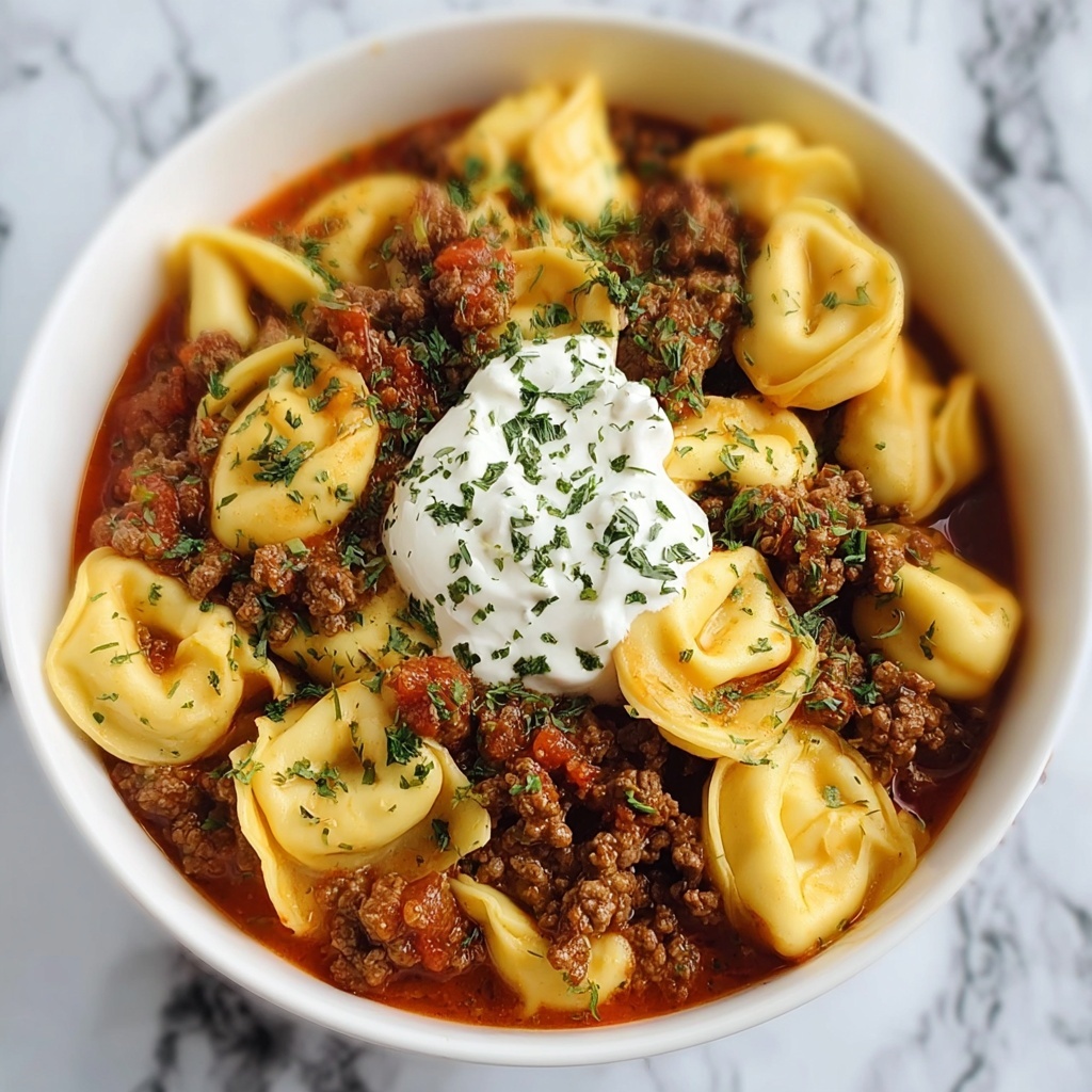 Cheesy Beef Enchiladas Tortellini Recipe - Recipe Image