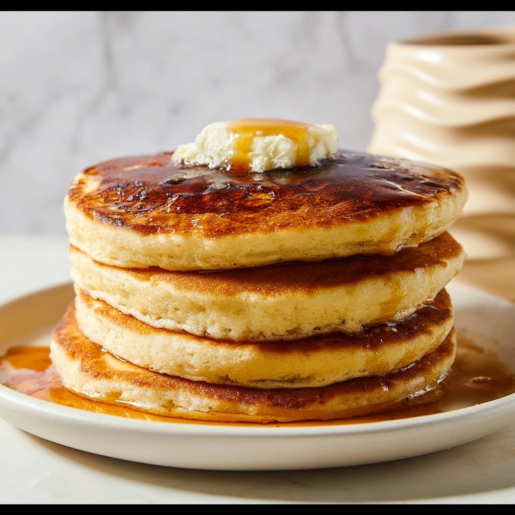 Sweet Potato Pancakes with Cinnamon Syrup and Toasted Walnuts Recipe - Recipe Image