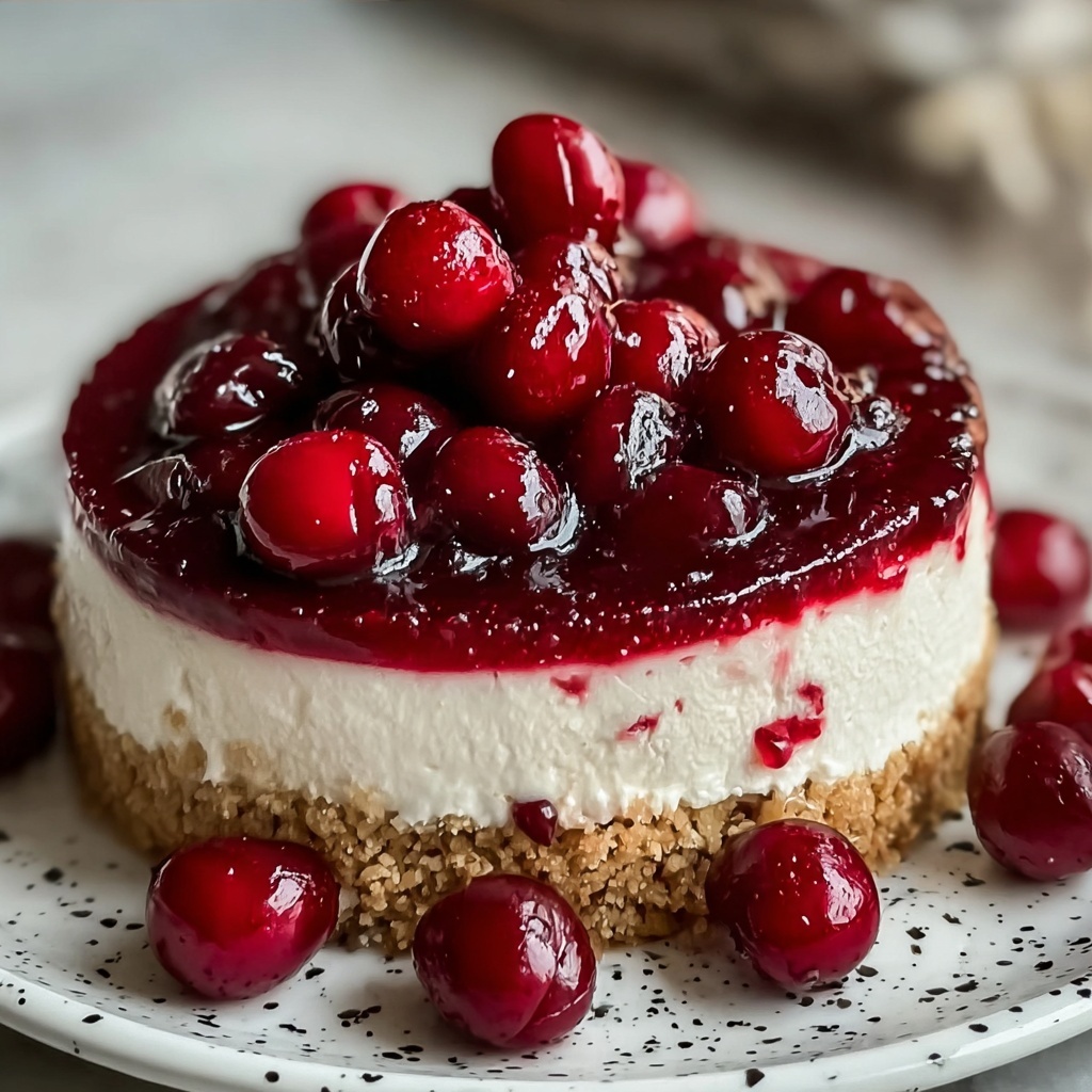 Easiest No-Bake Cherry Cheesecake: A Delightful Treat Recipe - Recipe Image