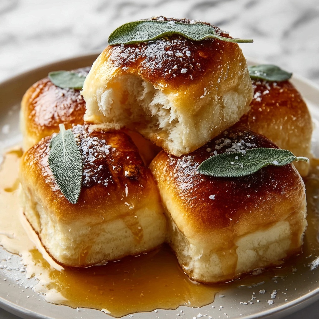 Salted Sage Honey Butter Brioche Rolls Recipe - Recipe Image