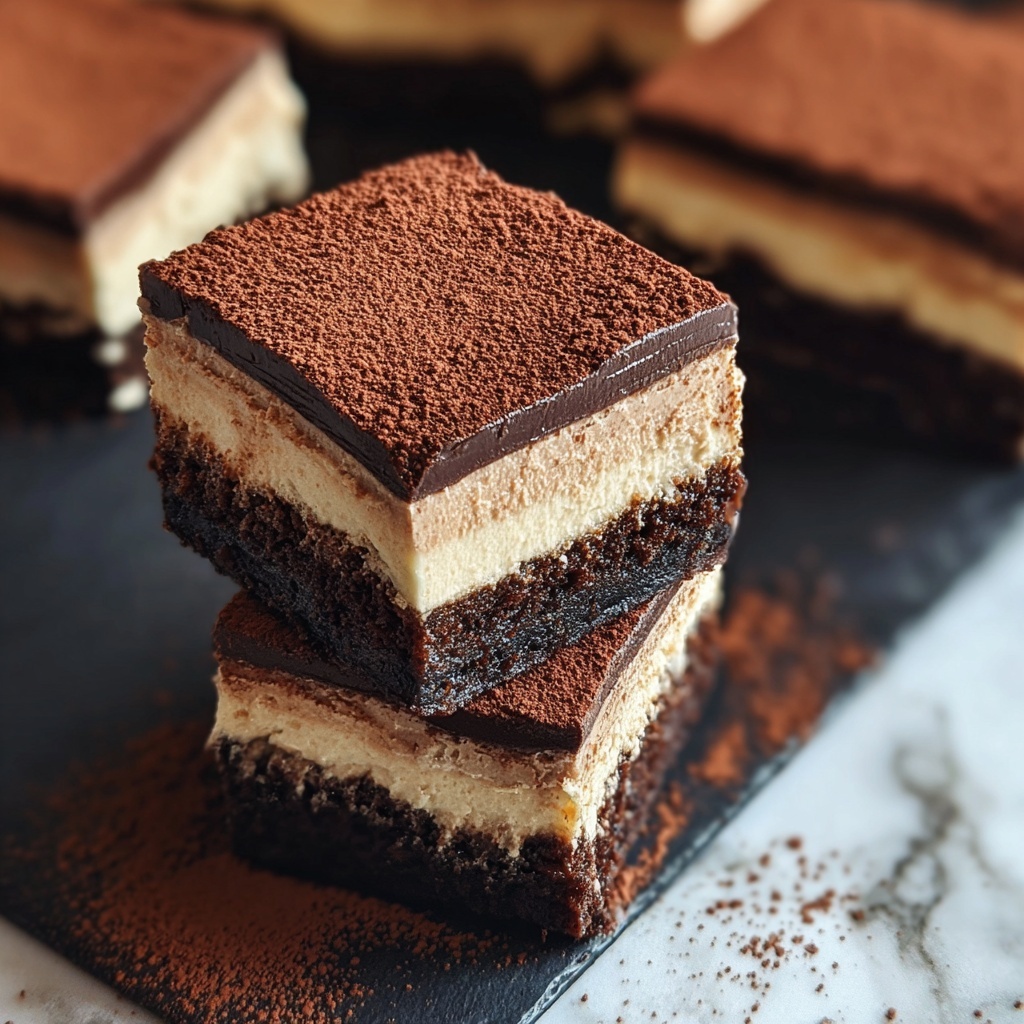 Tiramisu Brownies Recipe - Recipe Image