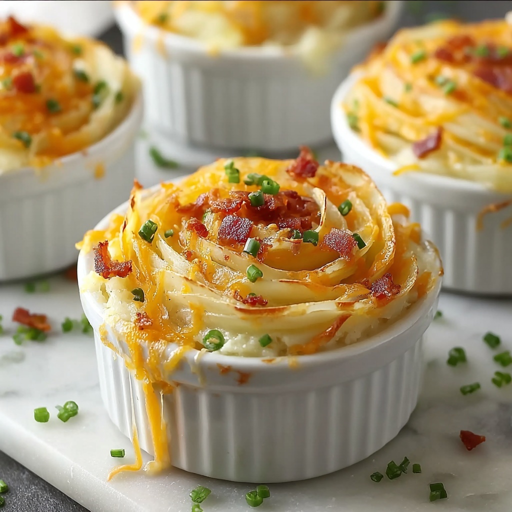 Personalized Cheesy Potato Casseroles Recipe - Recipe Image