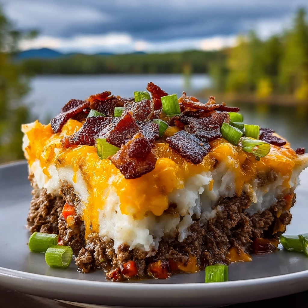 Cheesy Loaded Meatloaf Casserole Recipe - Recipe Image
