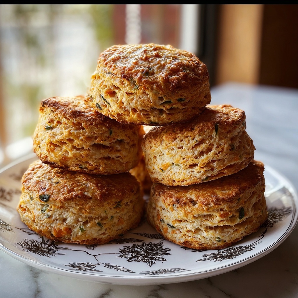 Breakfast Protein Biscuits with Cheddar and Chives Recipe - Recipe Image
