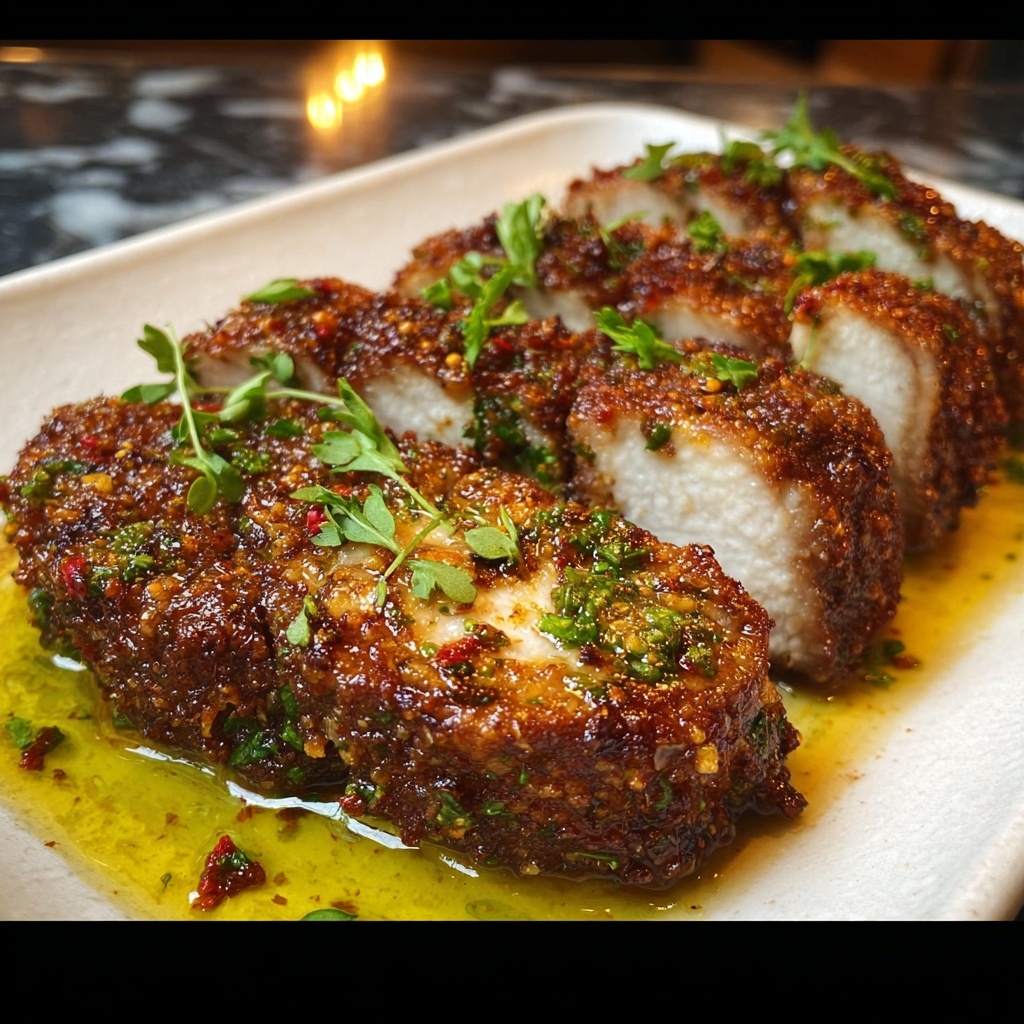 Crispy Garlic Butter Chicken Recipe - Recipe Image