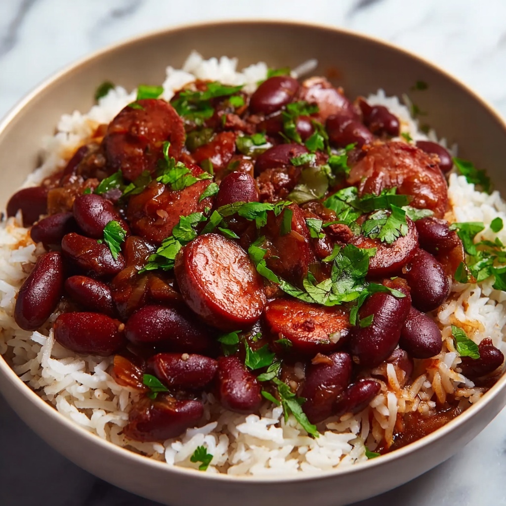 Red Beans and Rice with Andouille Sausage Recipe - Recipe Image