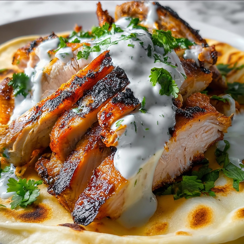 Chicken Shawarma with Yogurt Sauce Recipe - Recipe Image