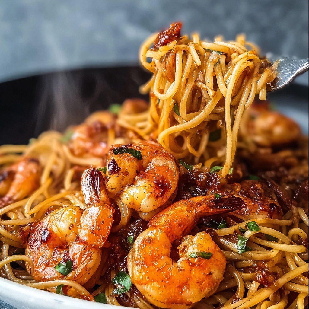 Chili Crisp Shrimp Scampi Recipe - Recipe Image