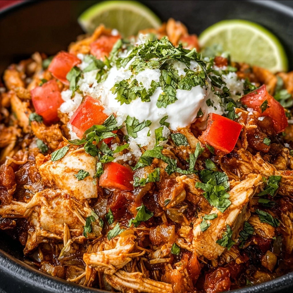 Easy Mexican Chicken Crock Pot Recipe - Recipe Image