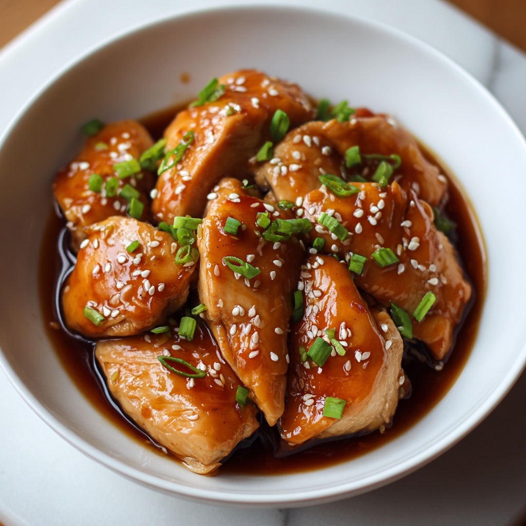 Slow Cooker Honey Garlic Chicken Recipe - Recipe Image