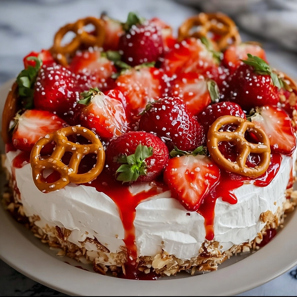 Strawberry Pretzel Salad Recipe - Recipe Image