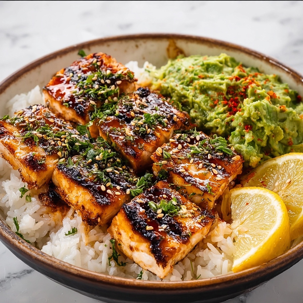 Spicy Chipotle Honey Salmon Bowls Recipe - Recipe Image