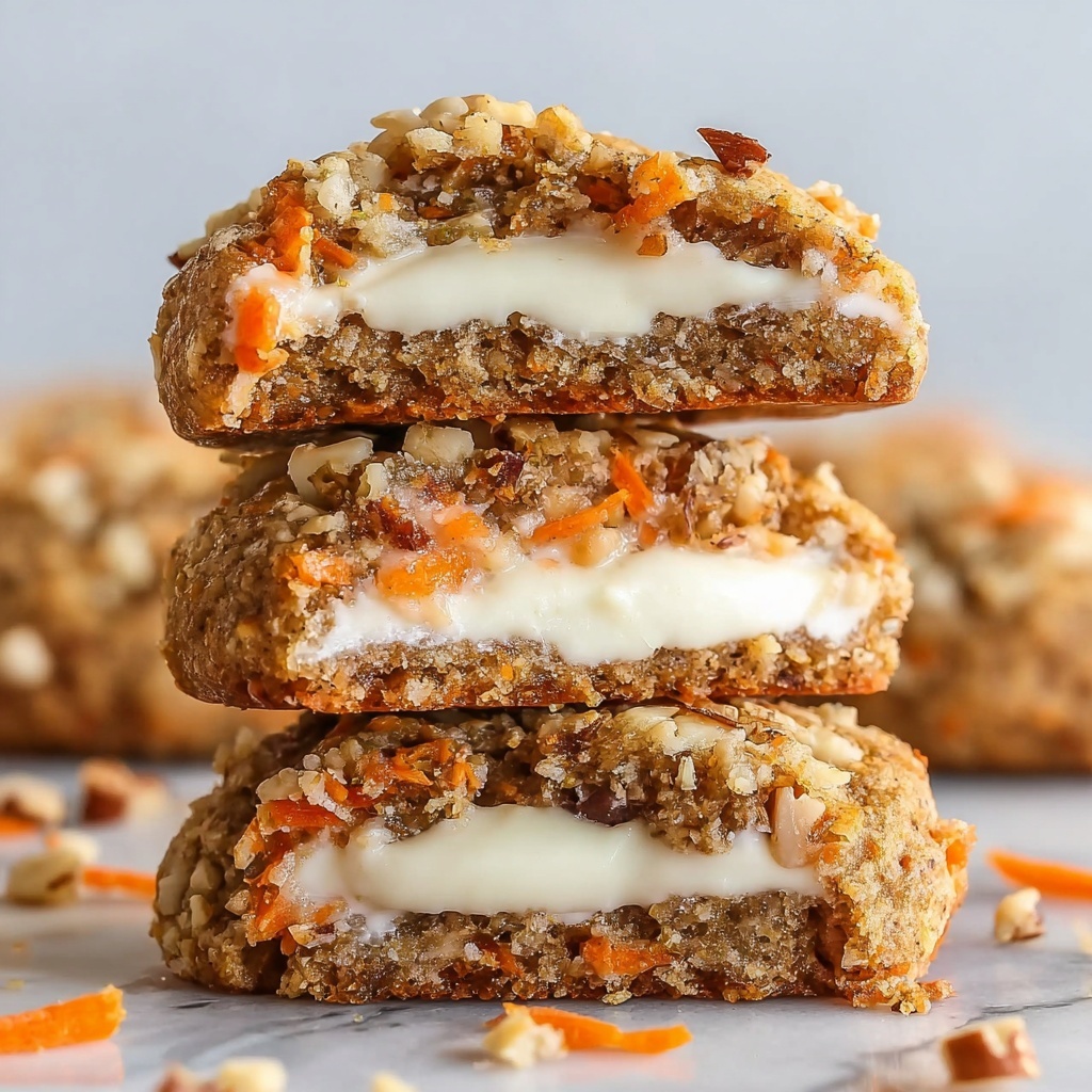 Carrot Cake Cookies Stuffed with Cream Cheese Recipe - Recipe Image