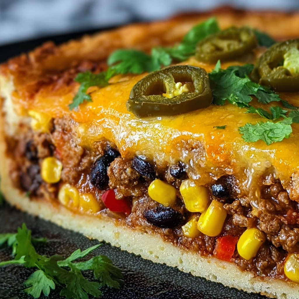 Cheesy Burrito Pie Recipe - Recipe Image