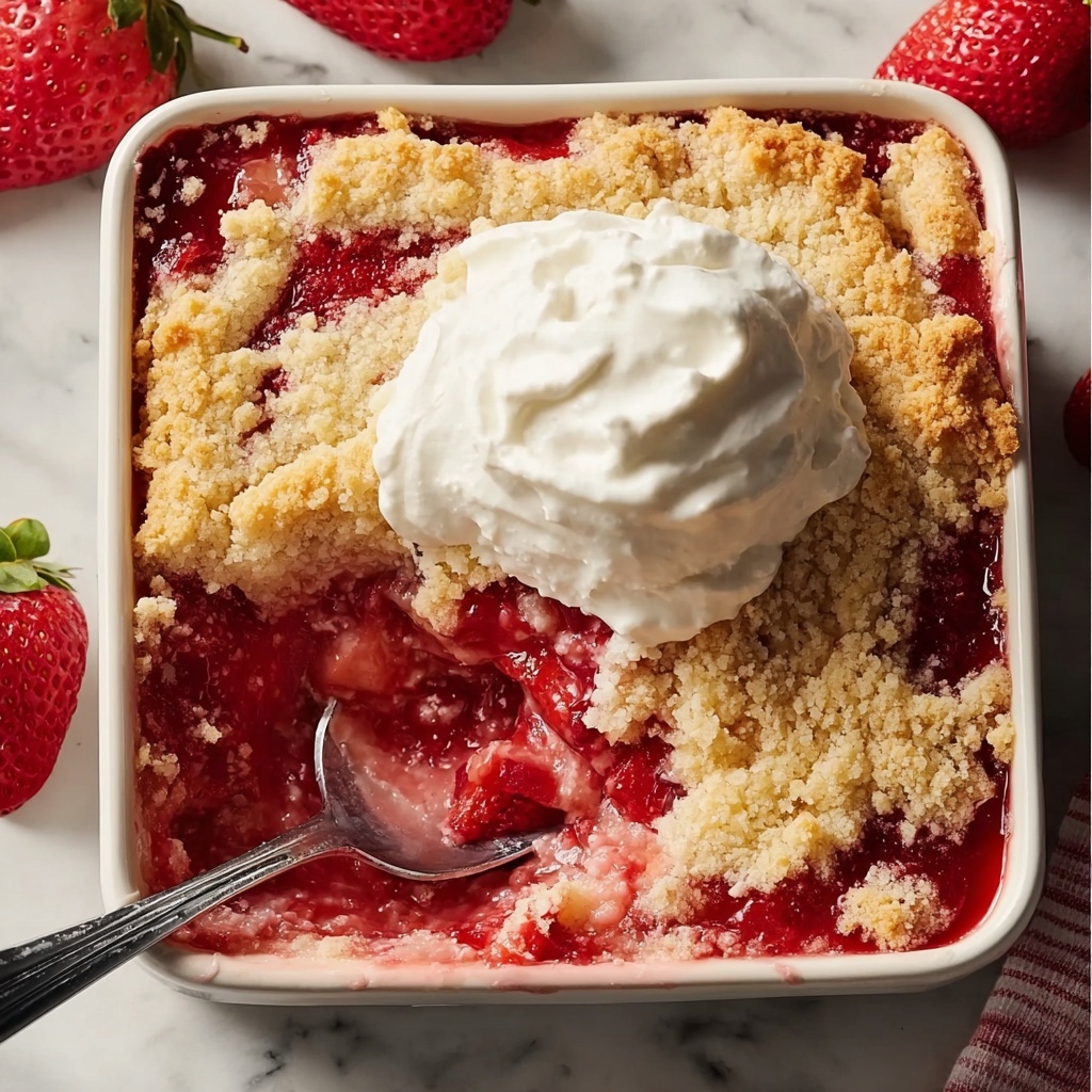 Strawberry Cheesecake Dump Cake Recipe - Recipe Image