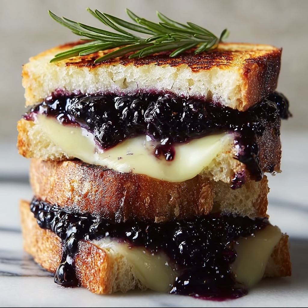Blackberry Balsamic and Brie Grilled Cheese Recipe - Recipe Image