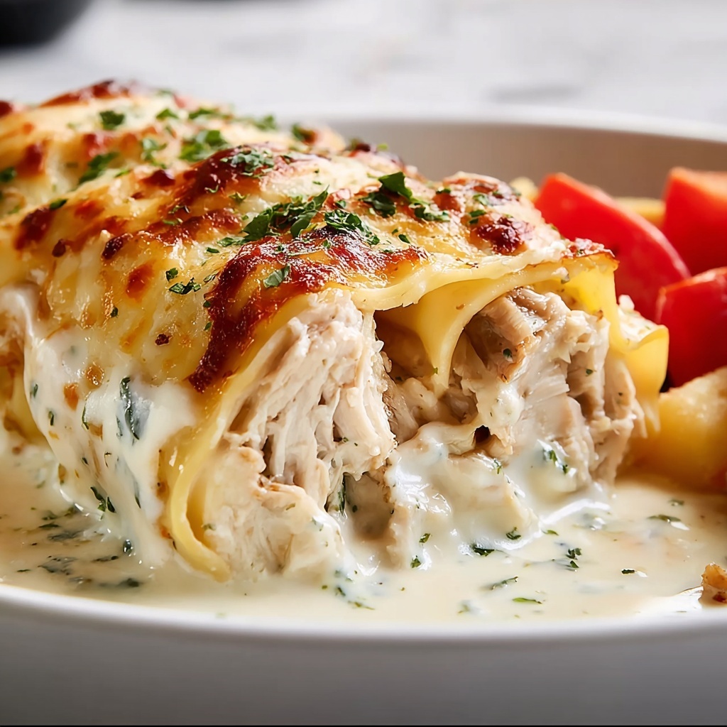 Chicken Alfredo Roll-Ups Recipe - Recipe Image
