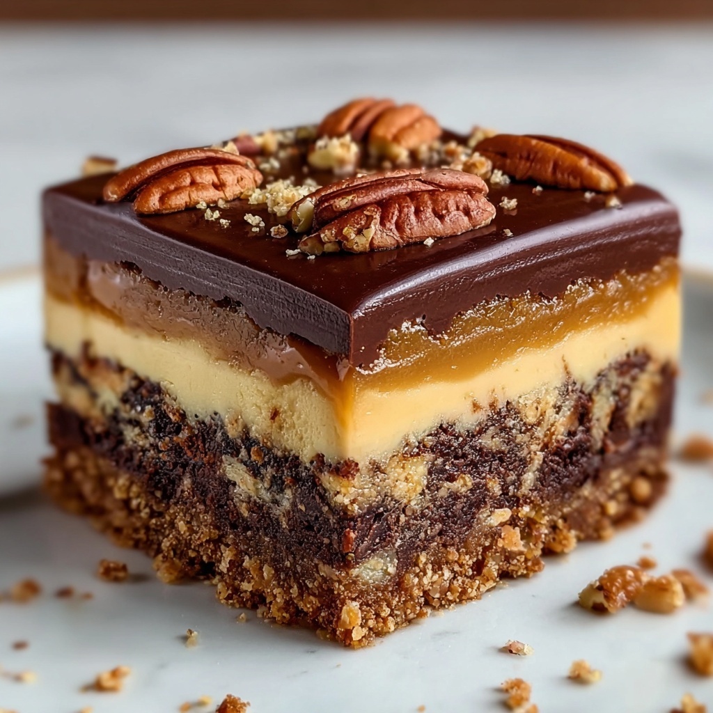 Chocolate Pecan Ooey Gooey Butter Cake Recipe - Recipe Image