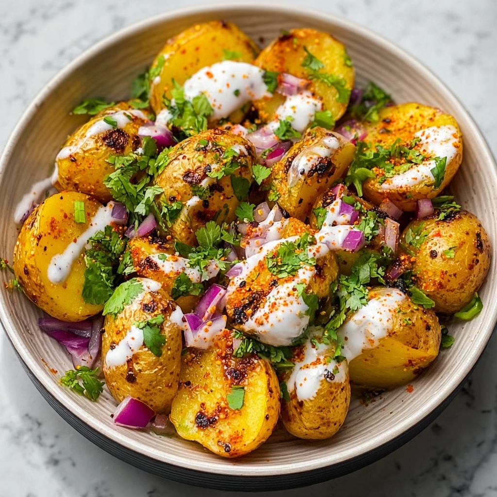 Chaat Masala Potatoes with Yoghurt Recipe - Recipe Image