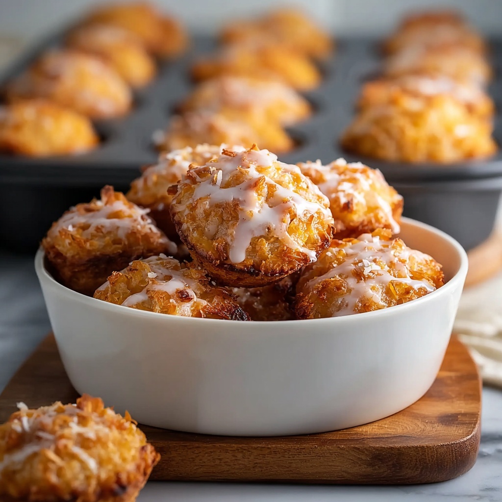 Baked Pumpkin Fritter Bites with Cinnamon Glaze Recipe - Recipe Image
