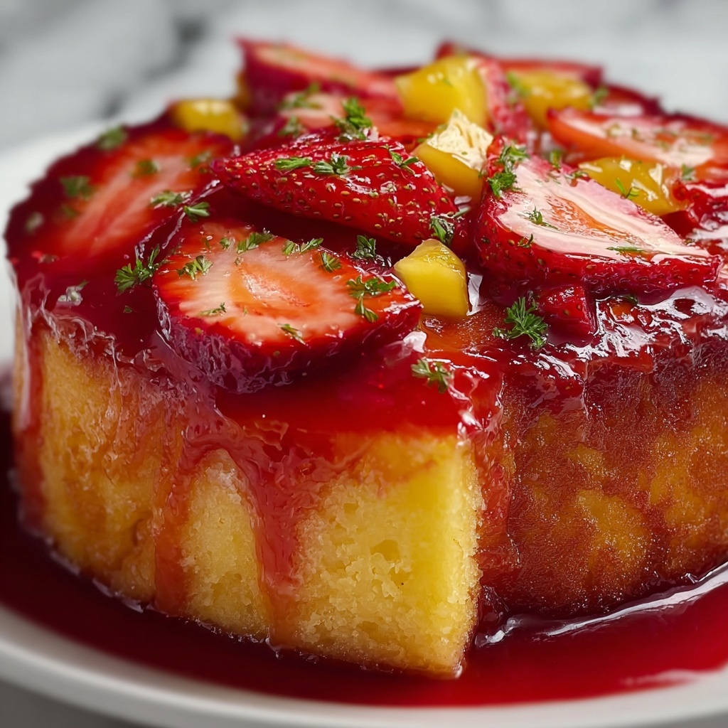 The Best Strawberry Pineapple Pound Cake You’ll Ever Bake Recipe - Recipe Image