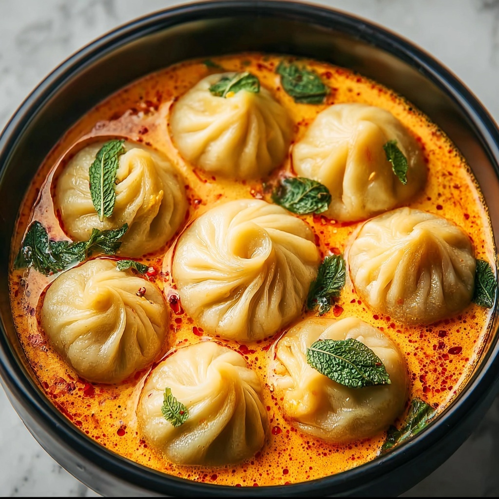 Soup Dumplings in Thai Red Curry Sauce Recipe - Recipe Image