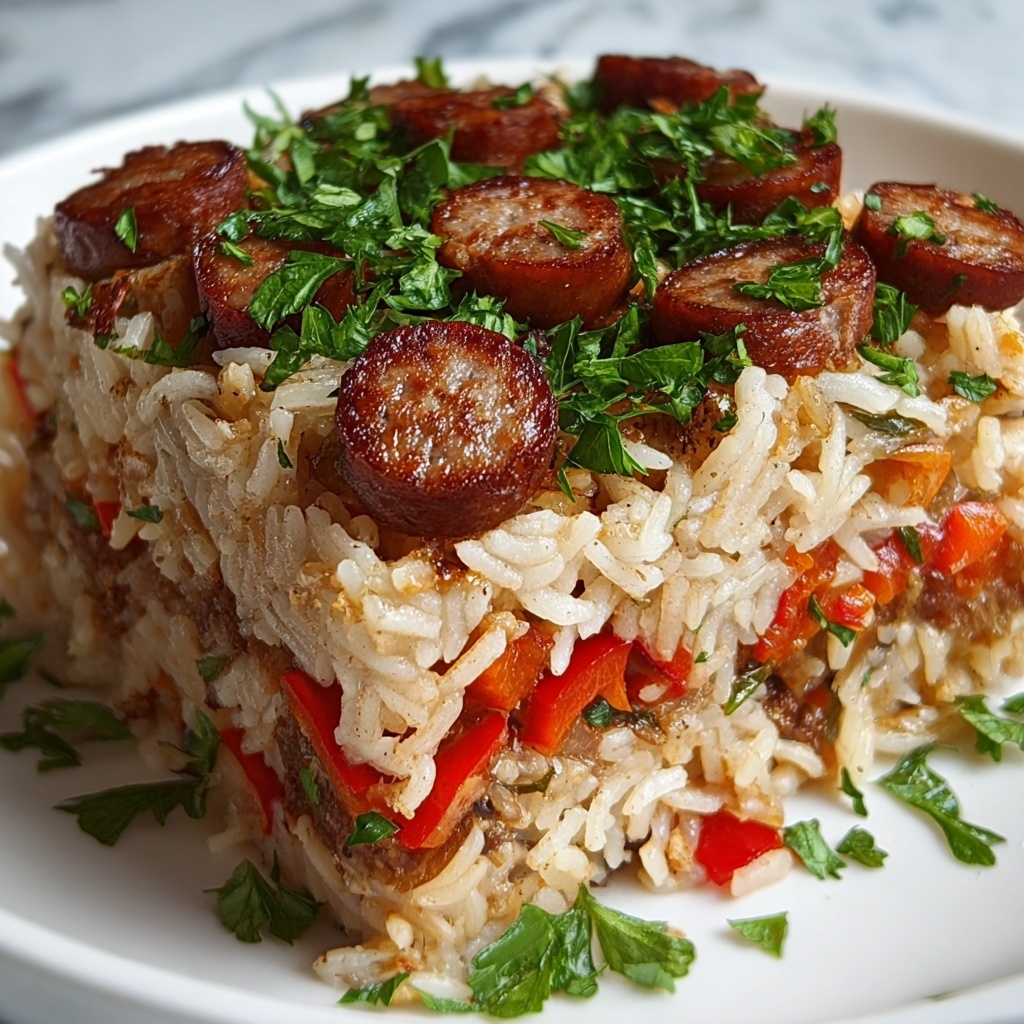 Rice and Italian Sausage Skillet Recipe - Recipe Image