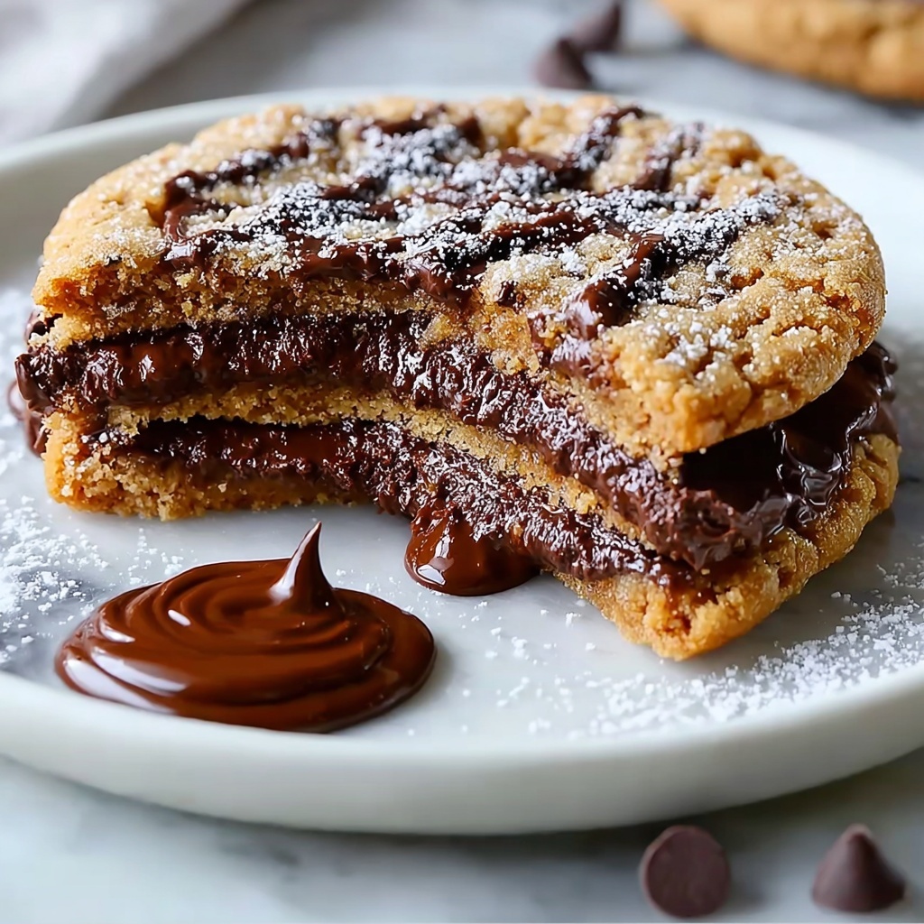 Nutella-Stuffed Deep Dish Churro Skillet Cookie Recipe - Recipe Image