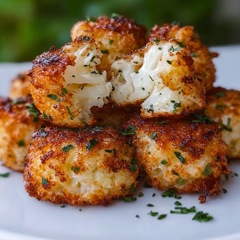 Roasted Garlic Cauliflower Tots Recipe - Recipe Image