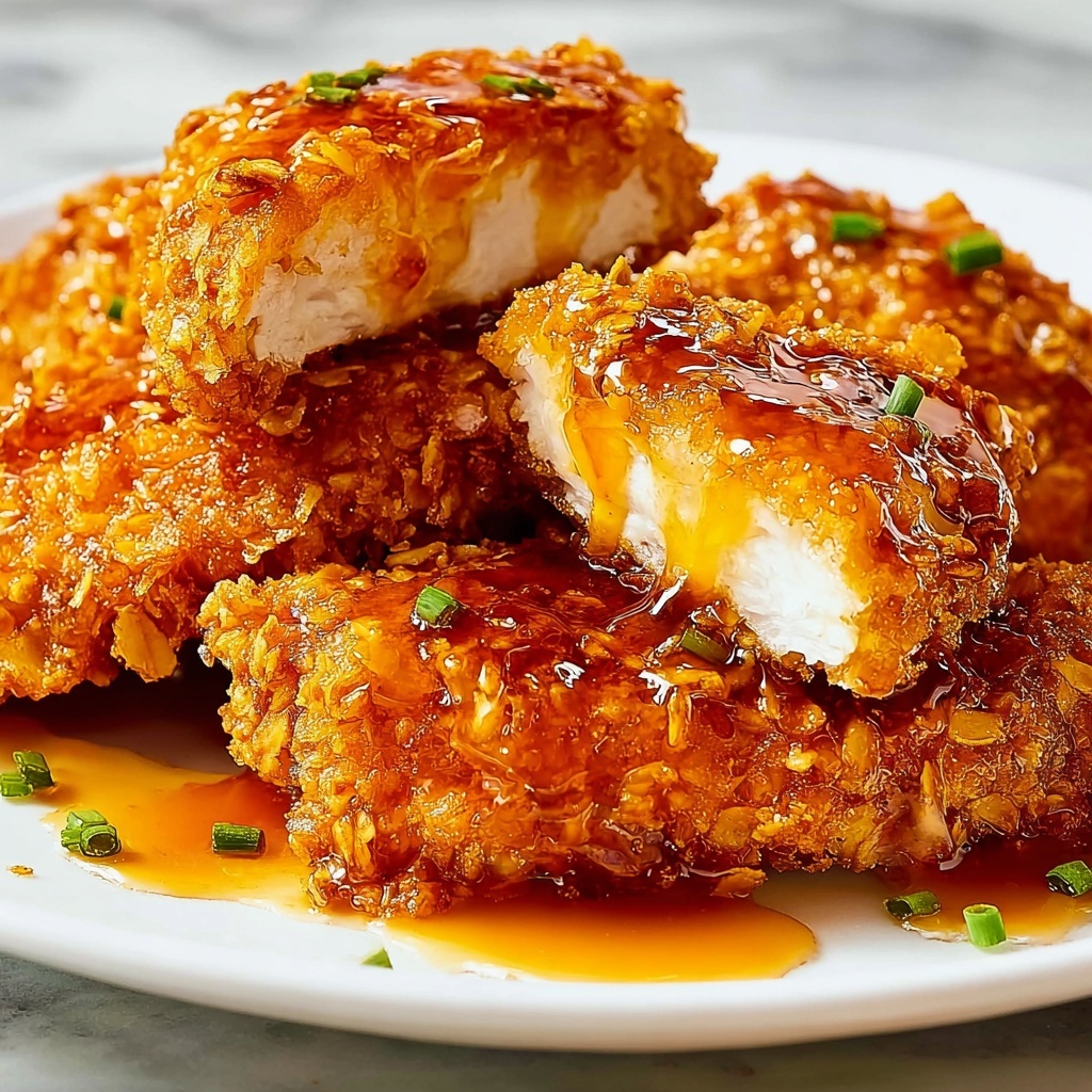 Double Crunch Honey Garlic Chicken Recipe - Recipe Image