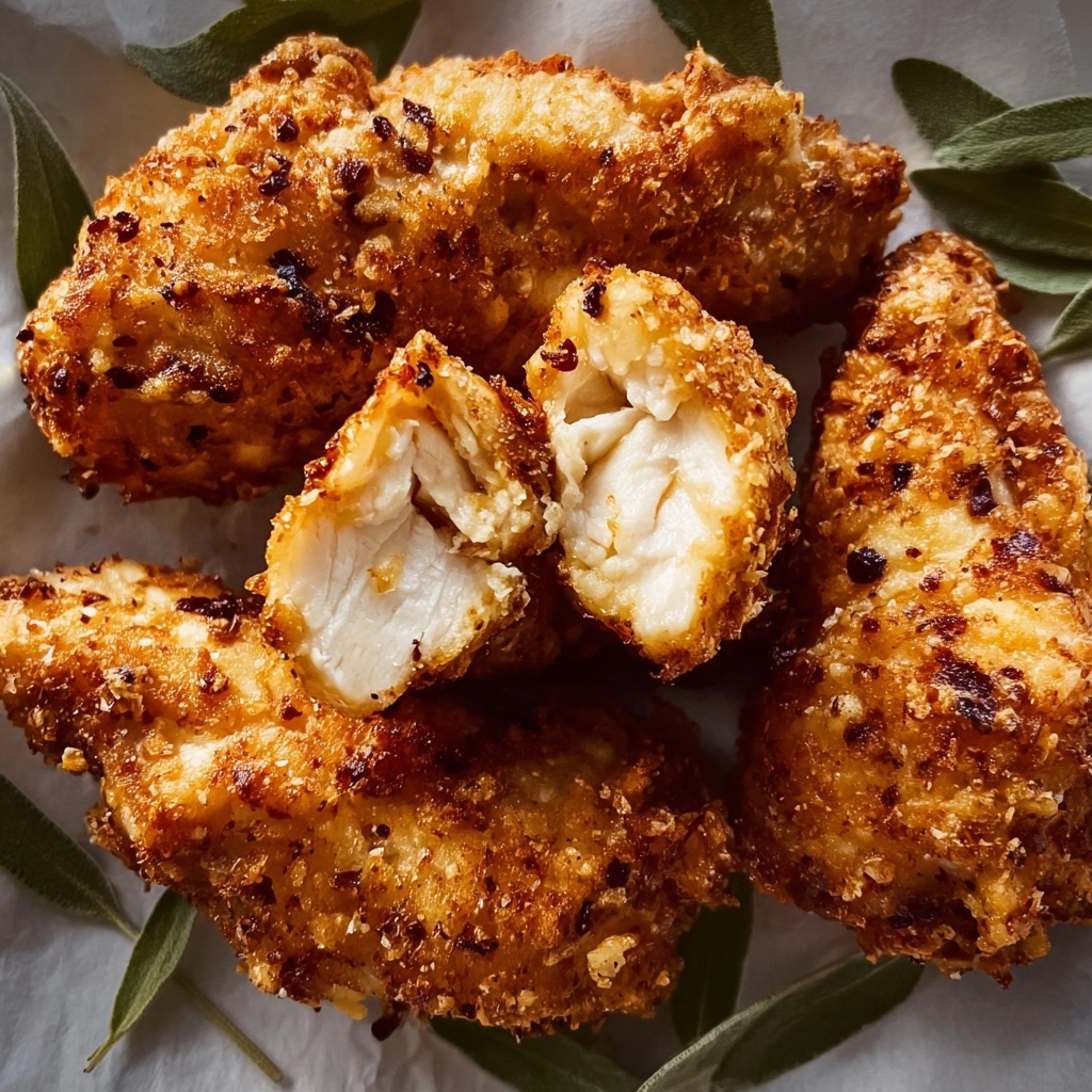 Crispy Parmesan Ranch Chicken Tenders Recipe - Recipe Image
