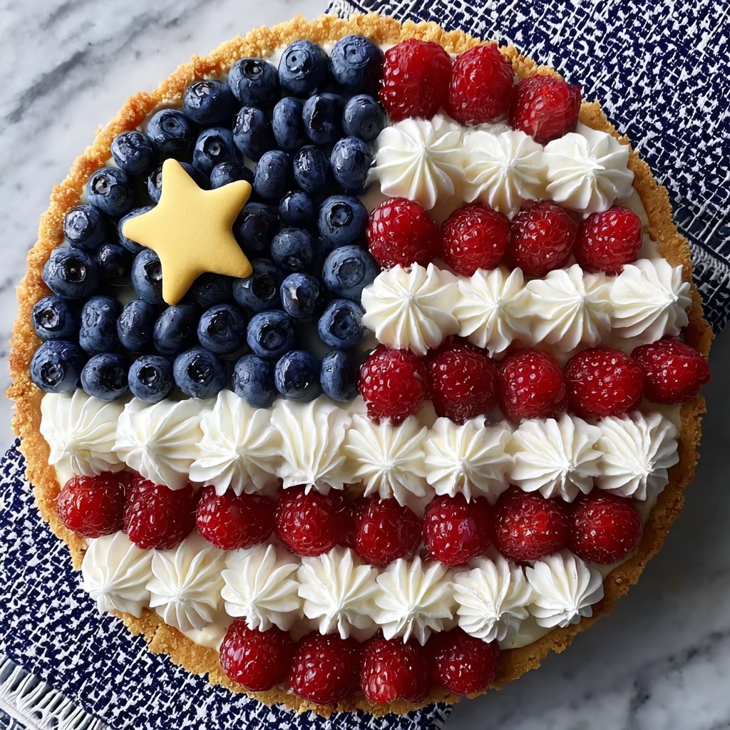 Red, White, and Blueberry Flag Pizza Recipe - Recipe Image