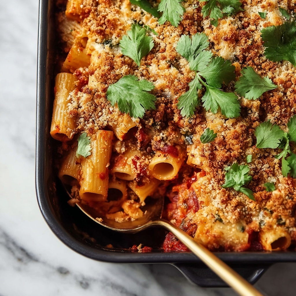 Cheesy Baked Mostaccioli Recipe - Recipe Image