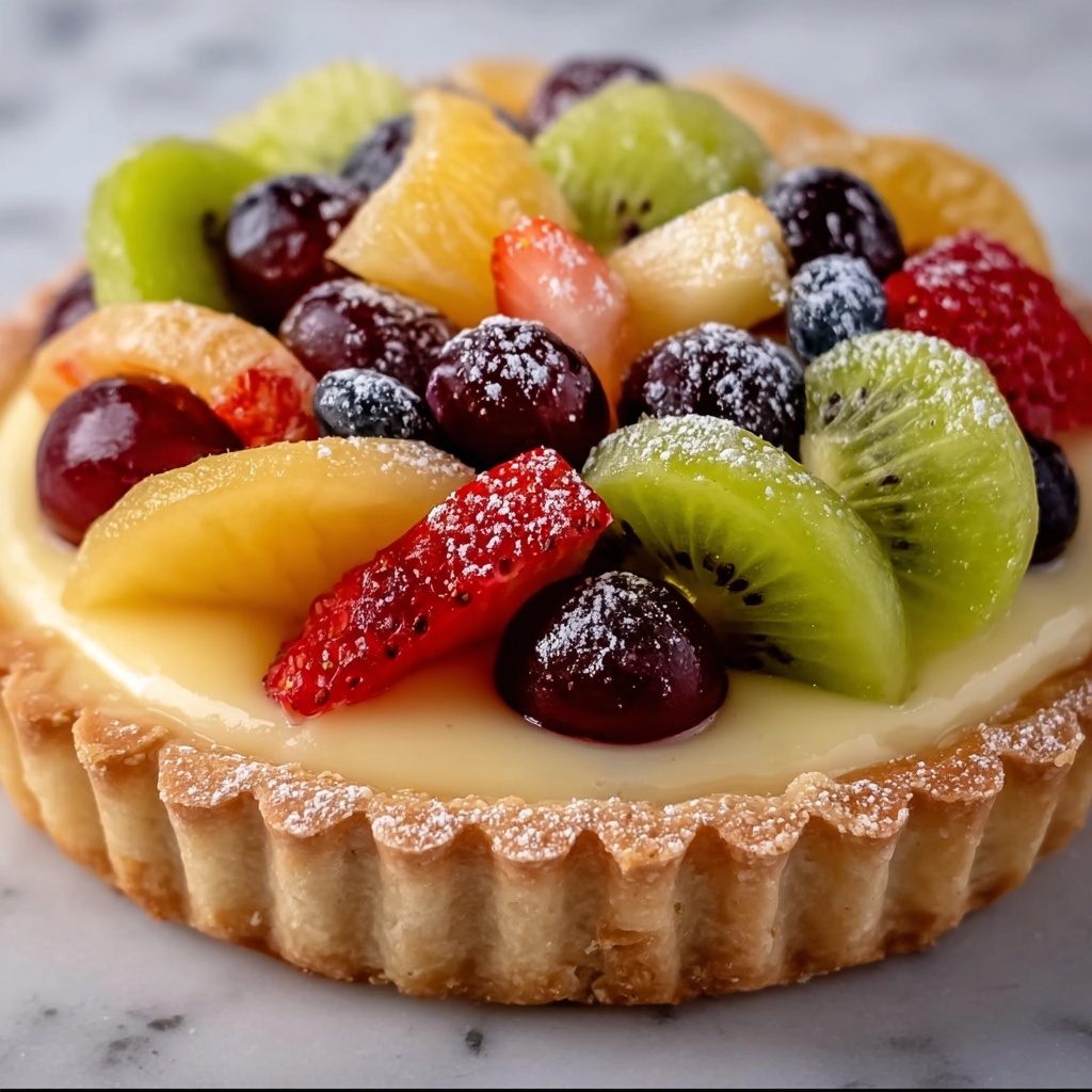 Cinnamon Sugar Cookie Fruit Tart Recipe - Recipe Image