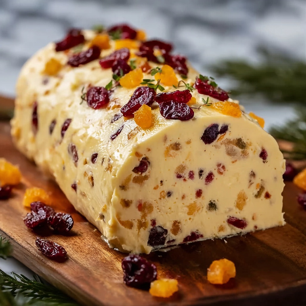 Orange Cranberry Cheese Log Recipe - Recipe Image