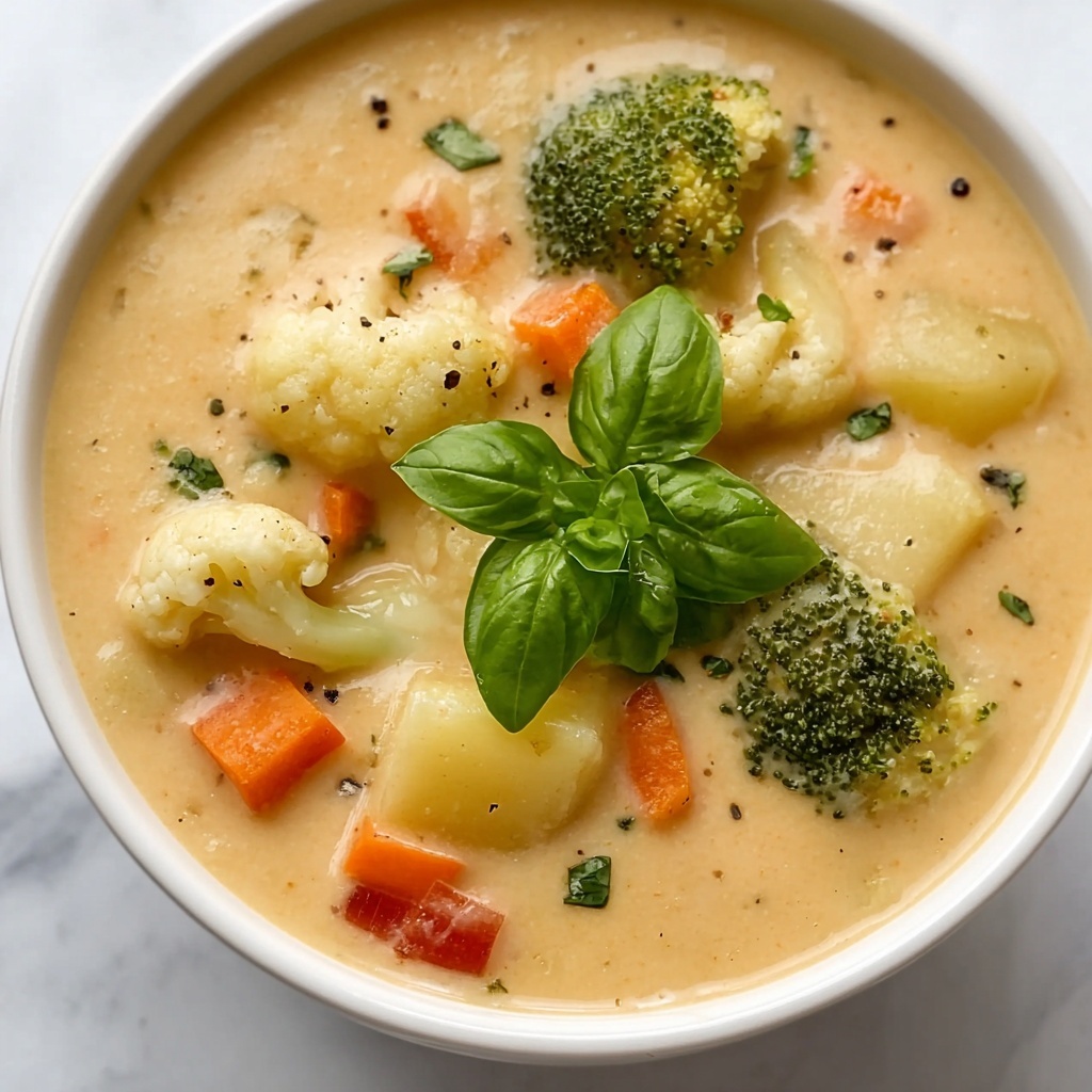 Easy Cheesy Vegetable Chowder Recipe - Recipe Image