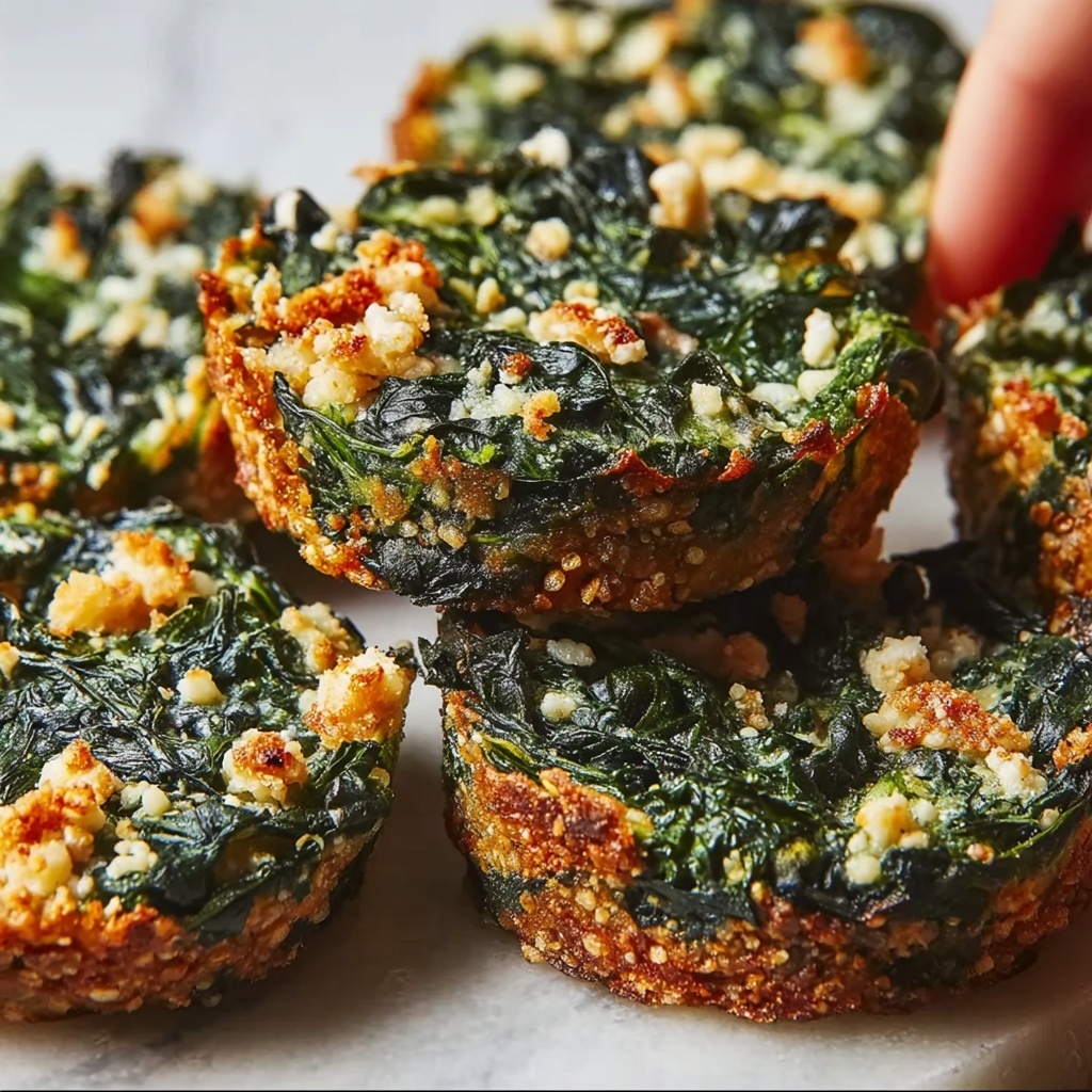 Mediterranean Spinach and Feta Cheese Crisps Recipe - Recipe Image