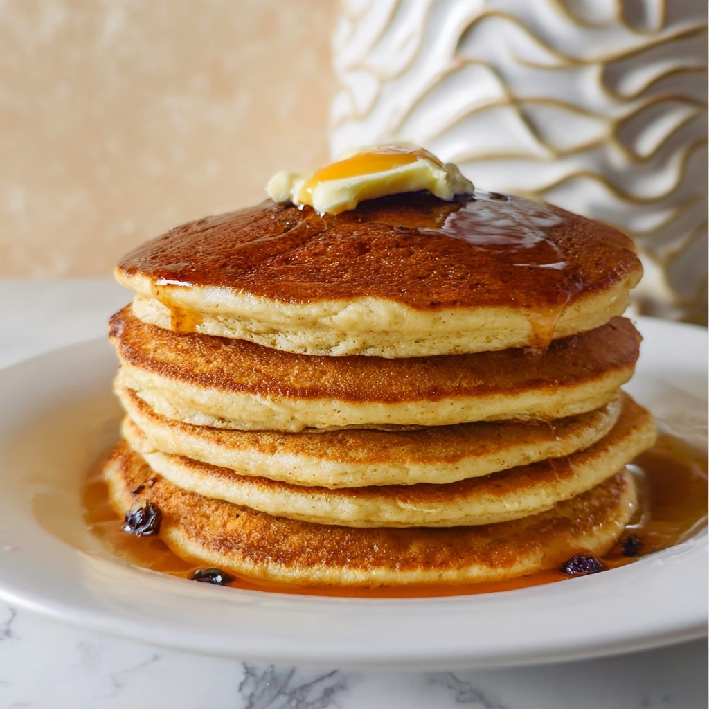 Sweet Potato Pancakes with Cinnamon Syrup and Toasted Walnuts Recipe - Recipe Image