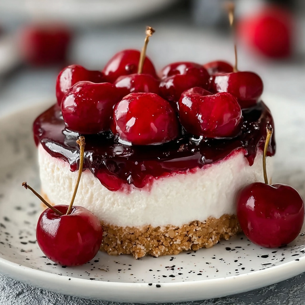 Easiest No-Bake Cherry Cheesecake: A Delightful Treat Recipe - Recipe Image