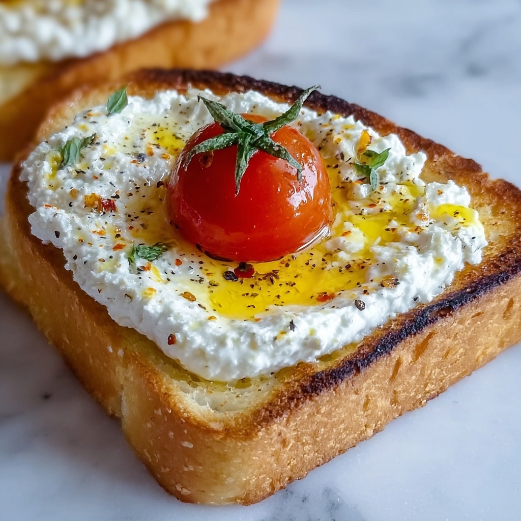 Whipped Feta Bruschetta Recipe - Recipe Image