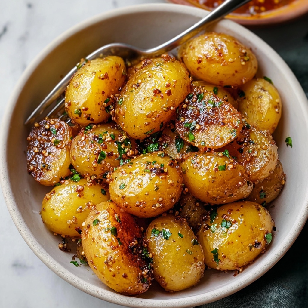 Honey Mustard Roasted Baby Potatoes Recipe - Recipe Image