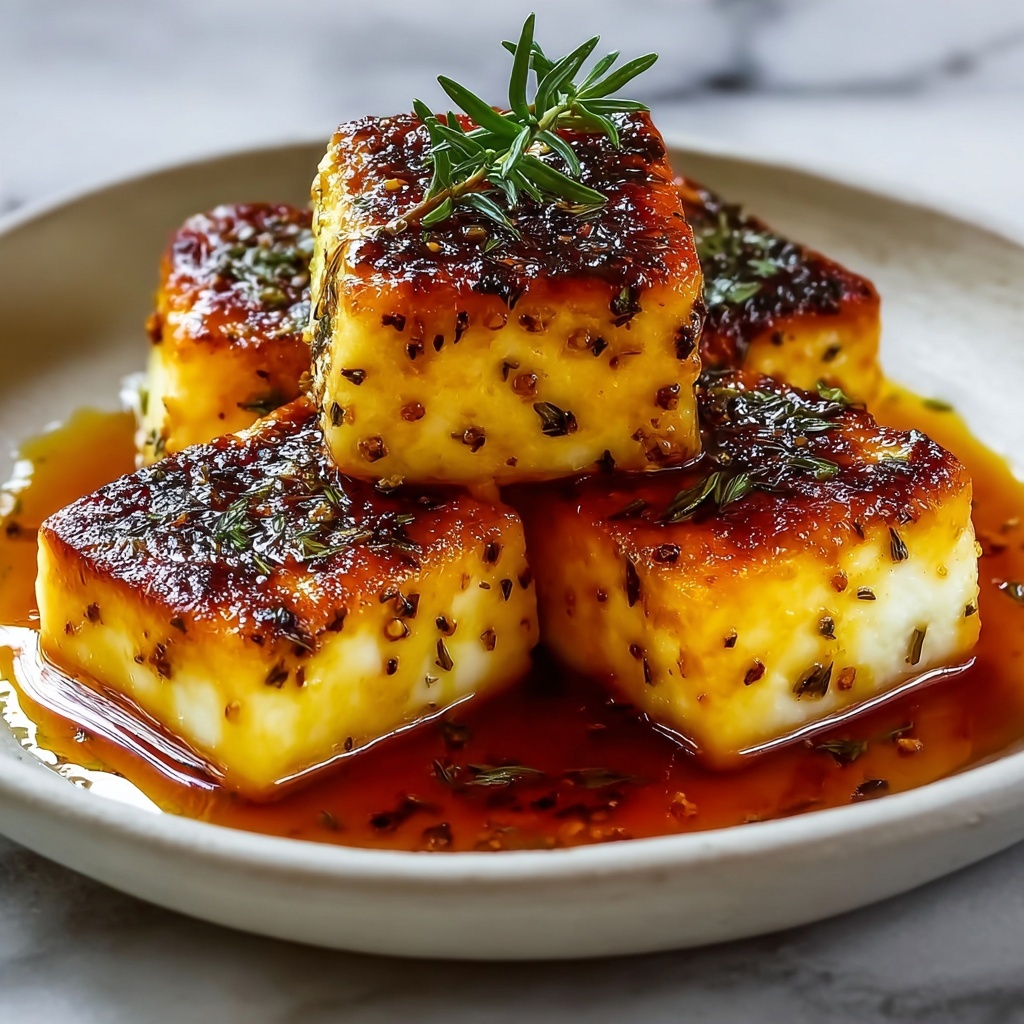 Crispy Pan-Fried Feta with Thyme and Pepper-Infused Honey Recipe - Recipe Image