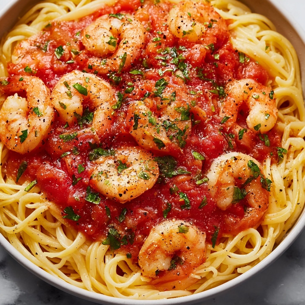 Spicy Shrimp Fra Diavolo with Linguine Recipe - Recipe Image