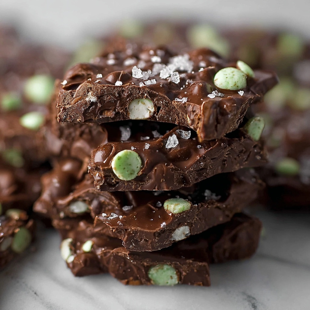 No-Bake Mint Chocolate Chip Clusters Recipe - Recipe Image